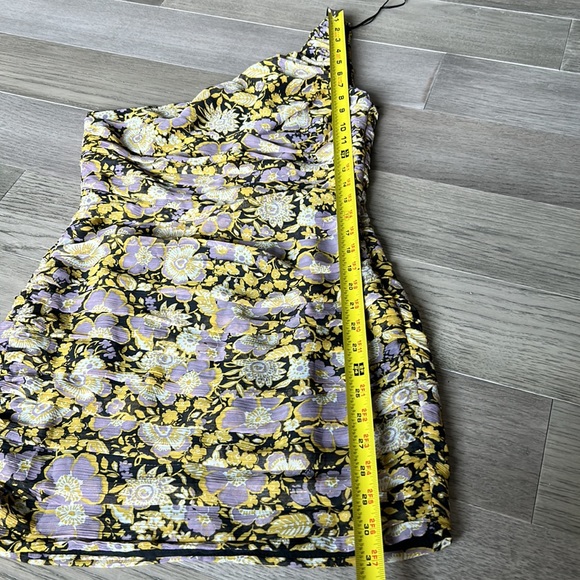 Zara NWT one shoulder mini dress size small B7 - Picture 15 of 15